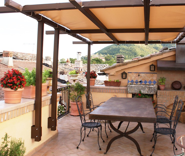 homify Rustic style balconies and terraces