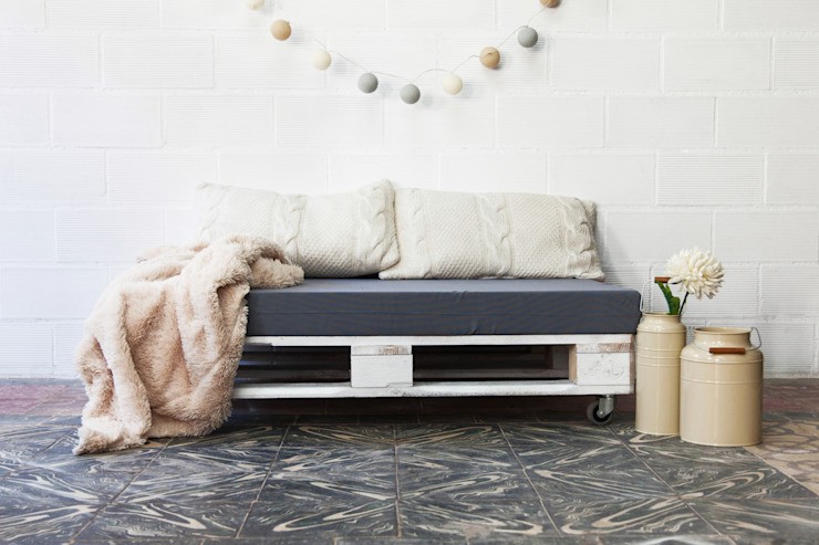 ANETO pouf paleti 120x80cm ECOdECO Mobilier Mobilier in rustic style steps
