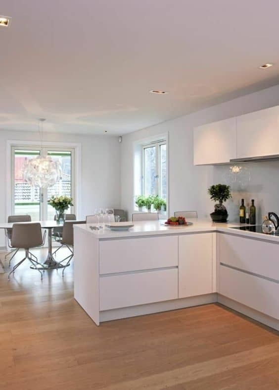 Build an L-shaped kitchen