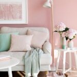 Living room in pink
