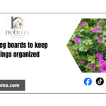 DIY peg boards to keep things organized