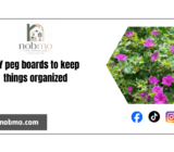 DIY peg boards to keep things organized