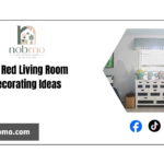 More than 20 photos where the color red predominates in the decoration of the living room