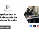 Ingenious ideas for introducing color into bathroom decoration