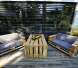 Garden furniture made from pallets