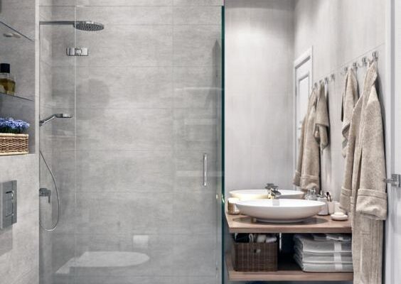 Colors for modern bathrooms with shades of grey