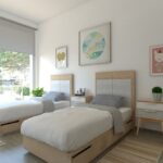 Children's bedroom Pacheco & Asociados Children's bedrooms, modern style girls' bedroom, boys' bedroom, natural lighting
