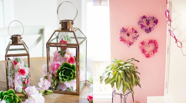 Two DIY decorative flowers